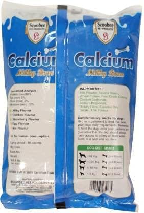 Ceru Paws Vegetarian Calcium Milk Bone Treat for Dog and Puppy 25 Pcs in Packet