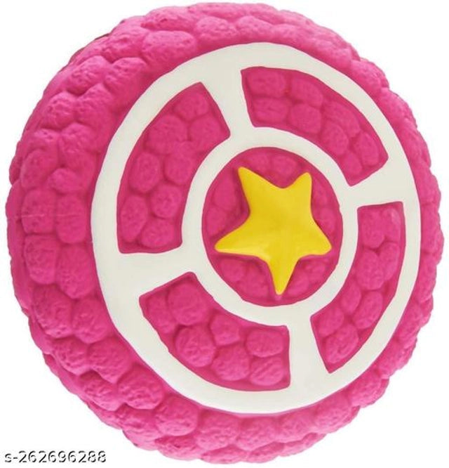 Squeaky Ball Toy for Pet (Multicolor)