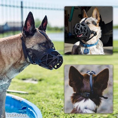 Adjustable Size 4 No. Muzzle for Dog (Multicolor)