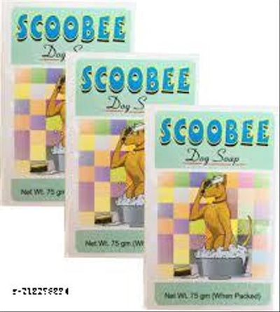 Scoobee 3 In 1 Veterinary Pet Soap (225 ml, Pack of 3)