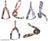 Fabric Body Harness for Dog (Multicolor, 0.1 inches) (Pack of 1)
