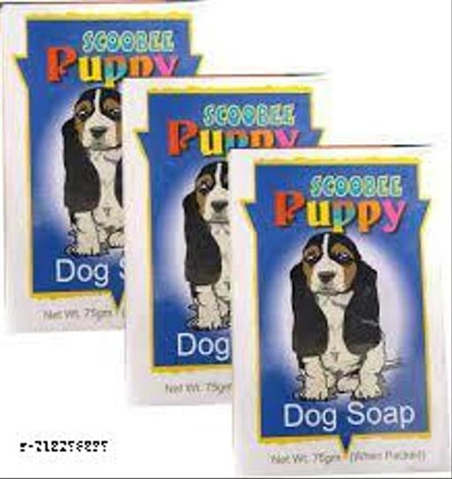 Scoobee Puppy Bathing Soap for Dog (225 ml, Pack of 3)